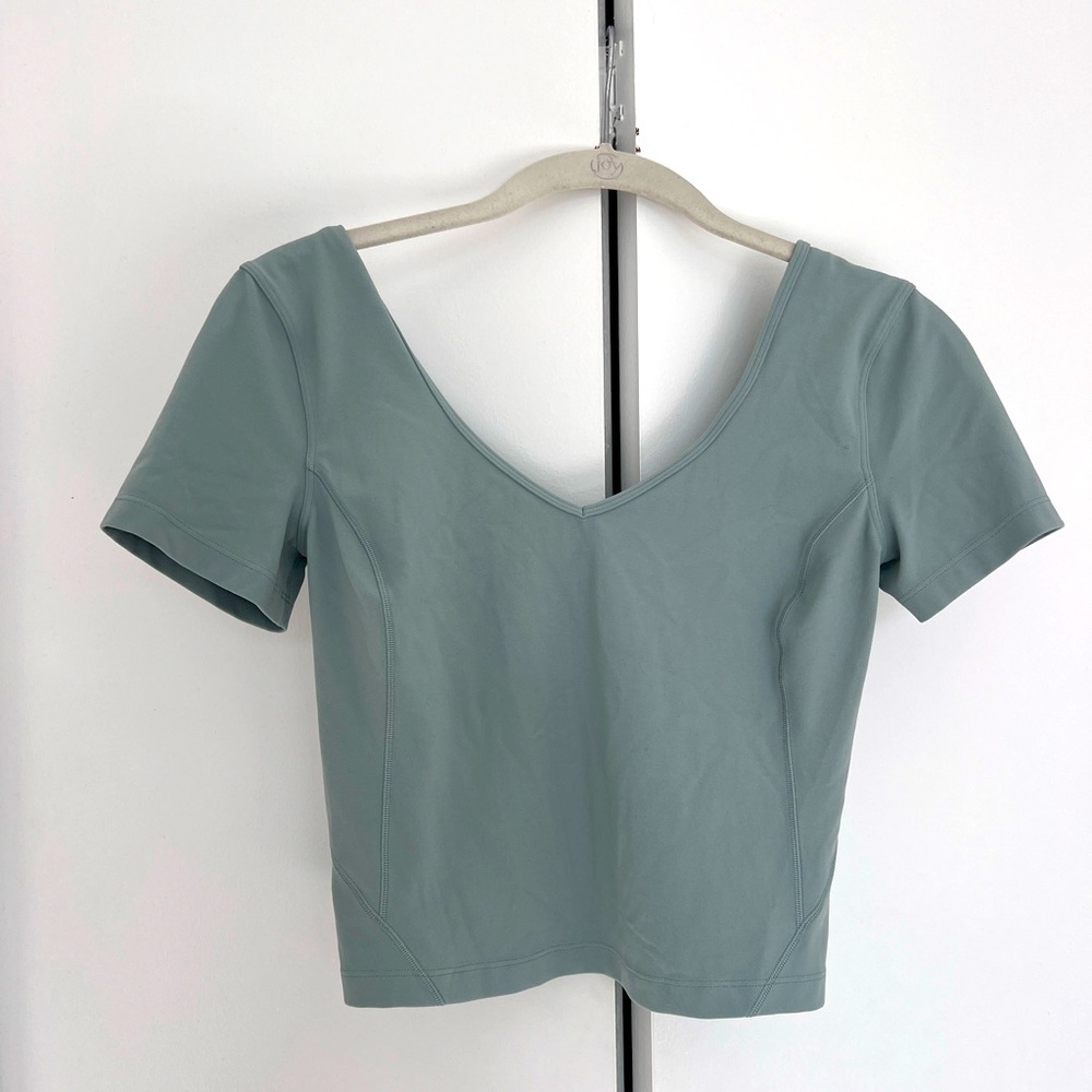 lululemon athletica Blue Crop Top